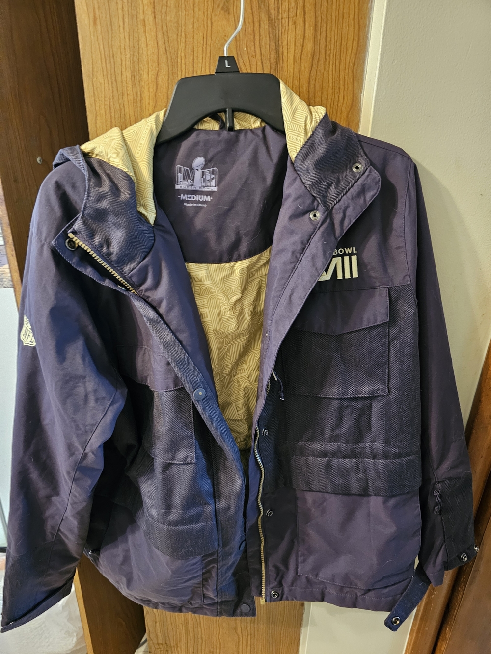 NFL Men's Waterproof Hooded Staff Jacket RARE